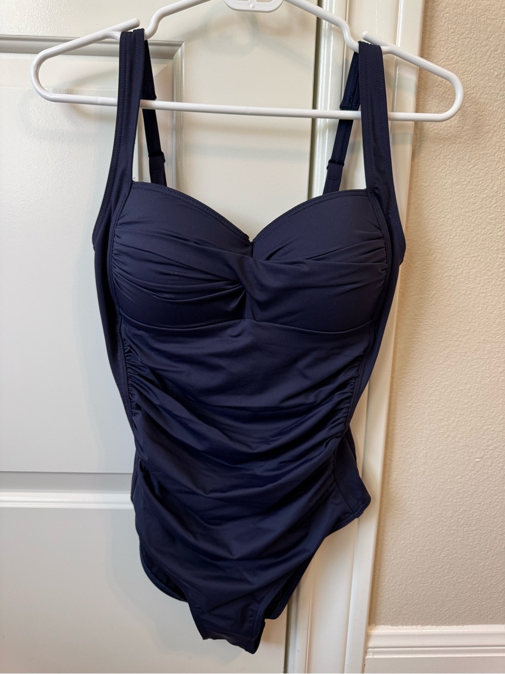 Sea Level Navy Twist Front Multifit One-Piece Swimsuit